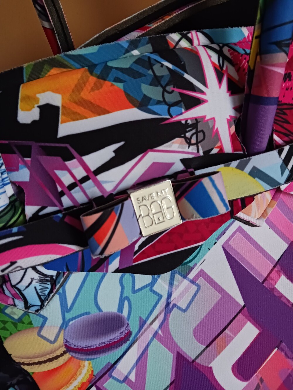 Save My Bag Neoprane Graffiti Travel, Satchel Bag, Handbag - Picture 8 of 12